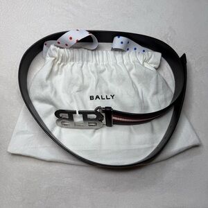BALLY Mirror B Buckle Reversible Belt Black Leather / Multi Size 44 / 110 Men